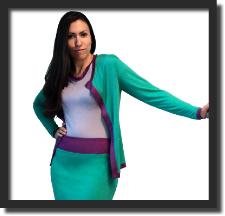 KneeLengthSkirtCapSleeveTopLongSleeveCardigan